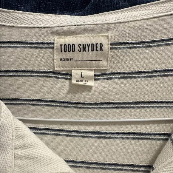 Todd Snyder rugby shirt Sz L - Picture 2 of 3